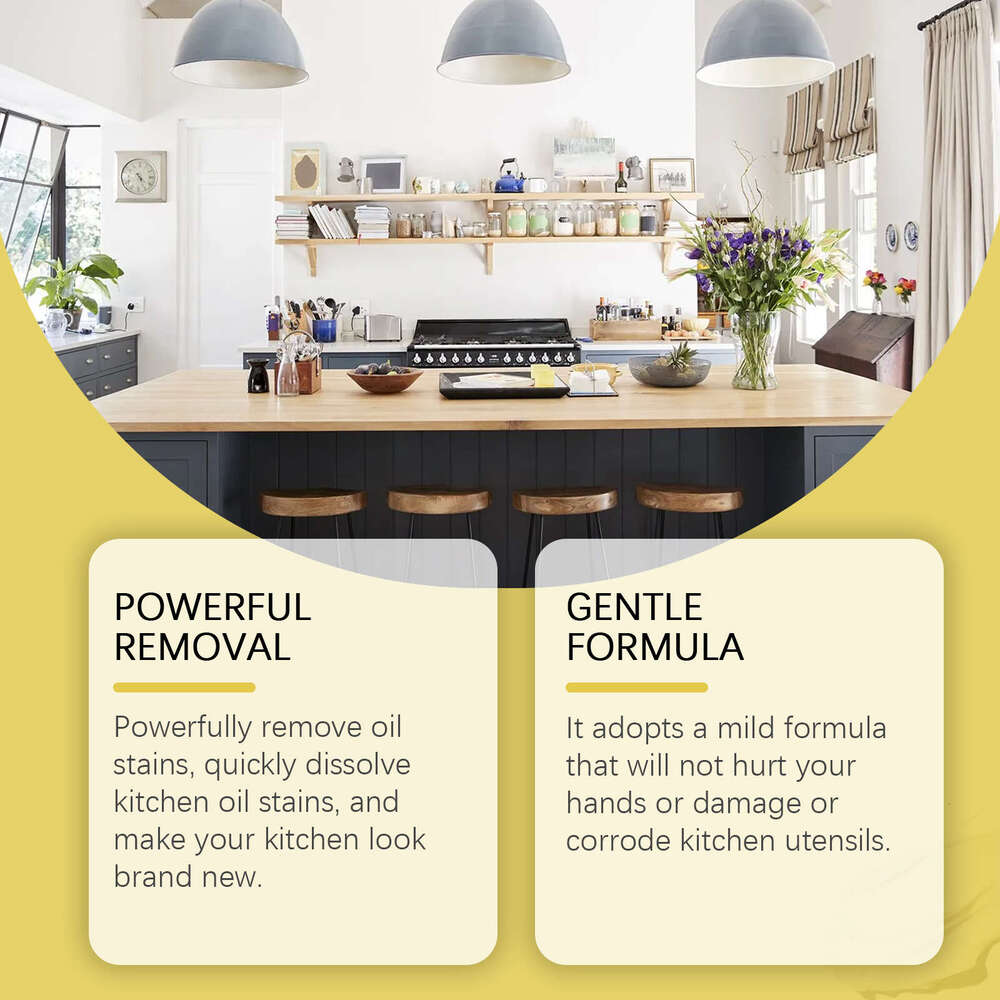 JAKEHOE Degreaser Descaler Foam Household Kitchen Stove and Countertop Cleaner S260202