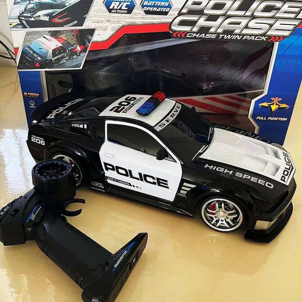 Rc Car Boys Toys 1/12 Remote Control Police with Light Radio Controlled Drift Cars High Speed Children Gift Electric Model Y260131