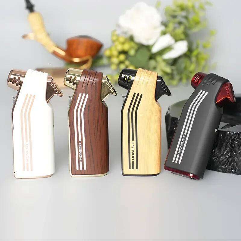 Baicheng Multifunctional Pipe Lighter, Slanted Open Flame, Creative Trendy Anti-scalding Men's Special Pressure Rod Smoking Set W260202