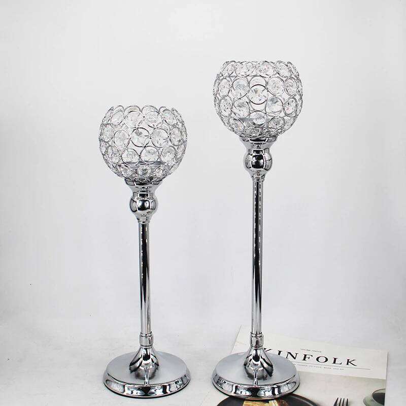 Europe Wedding Candelabra Centerpieces Gold Silver Holders Crystal Candle Lantern For Home Party Hotel Decoration Y260131