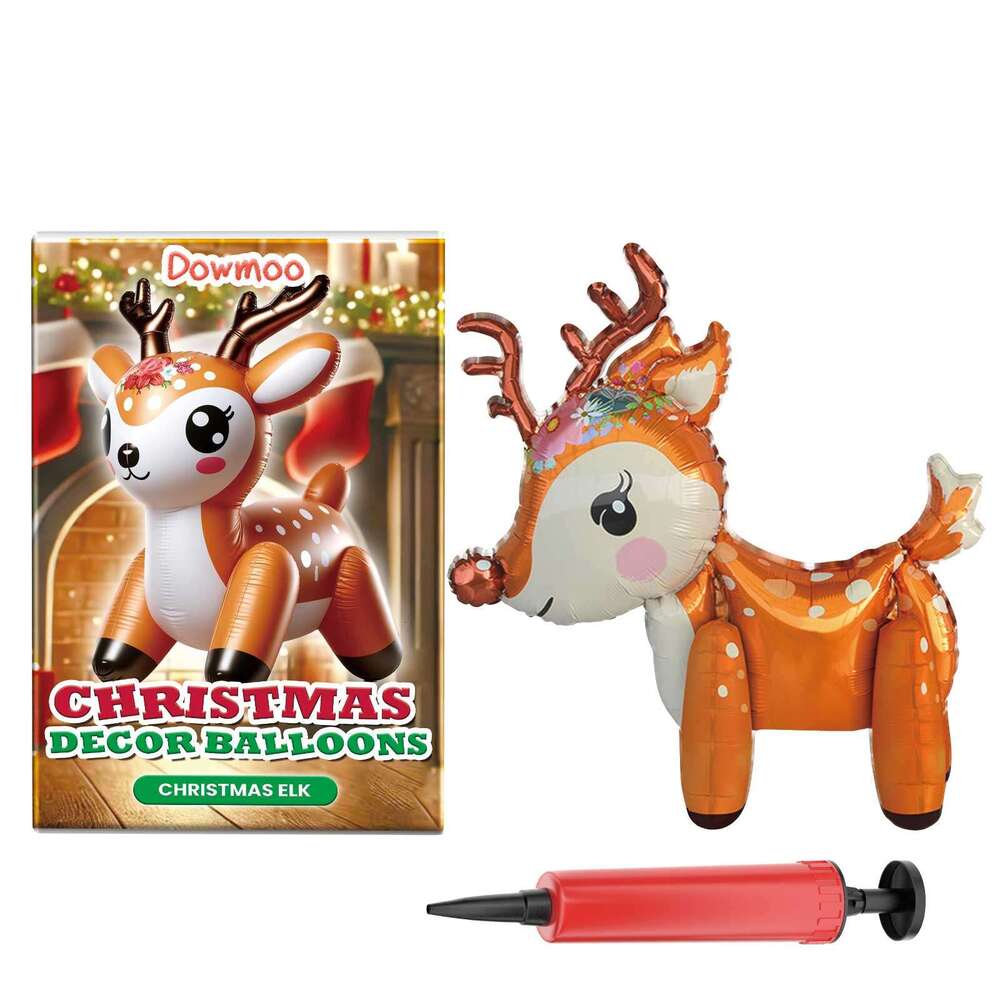 Dowmoo Balloons Balloon Standing Santa Reindeer Christmas Tree Event Decoration S260202 b83