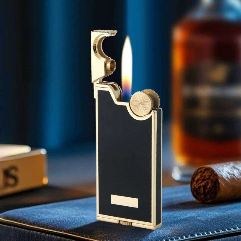 New Slim Kerosene Creative Mini Small Portable Laser Electroplating Process Pure Copper Lightweight and Stylish Lighter W260202