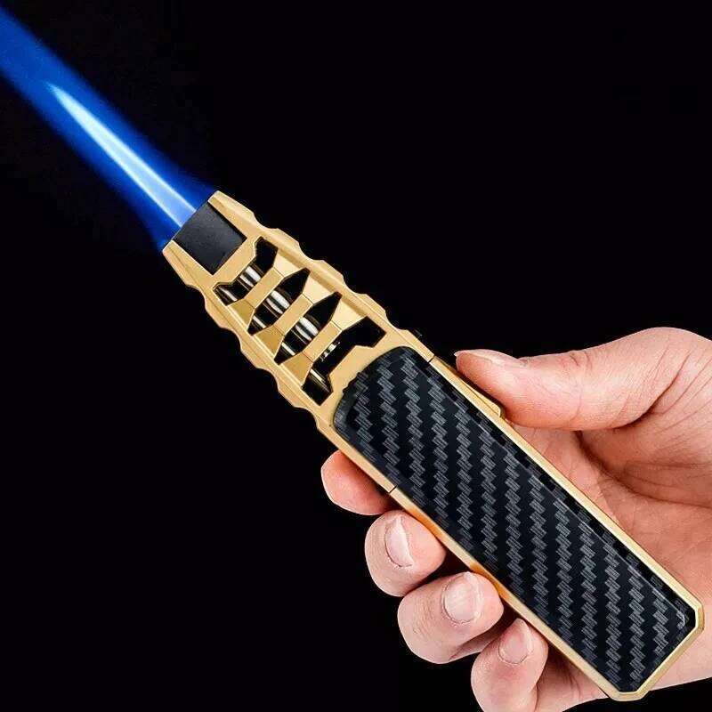 Kitchen BBQ Cigar Big Jet Flame Fire Torch Outdoor Camping Lighter Mans Tools Without Butane Gas W260202