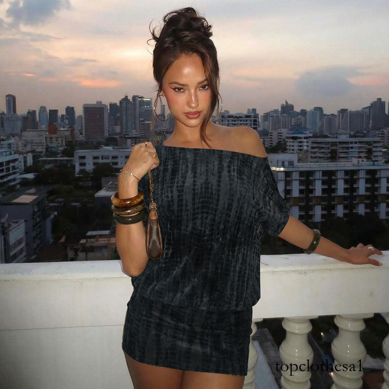 2026 Summer Hot-Selling New Fashion Color-Block Sexy Hollow Out Backless Asymmetrical Neck Tie Short Dress