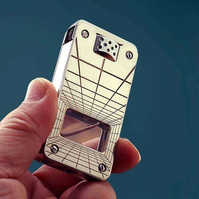 CHIEF 705 upgraded agave transparent chamber lighter, one-click ejection ignition, pump oil control safety lock W260202