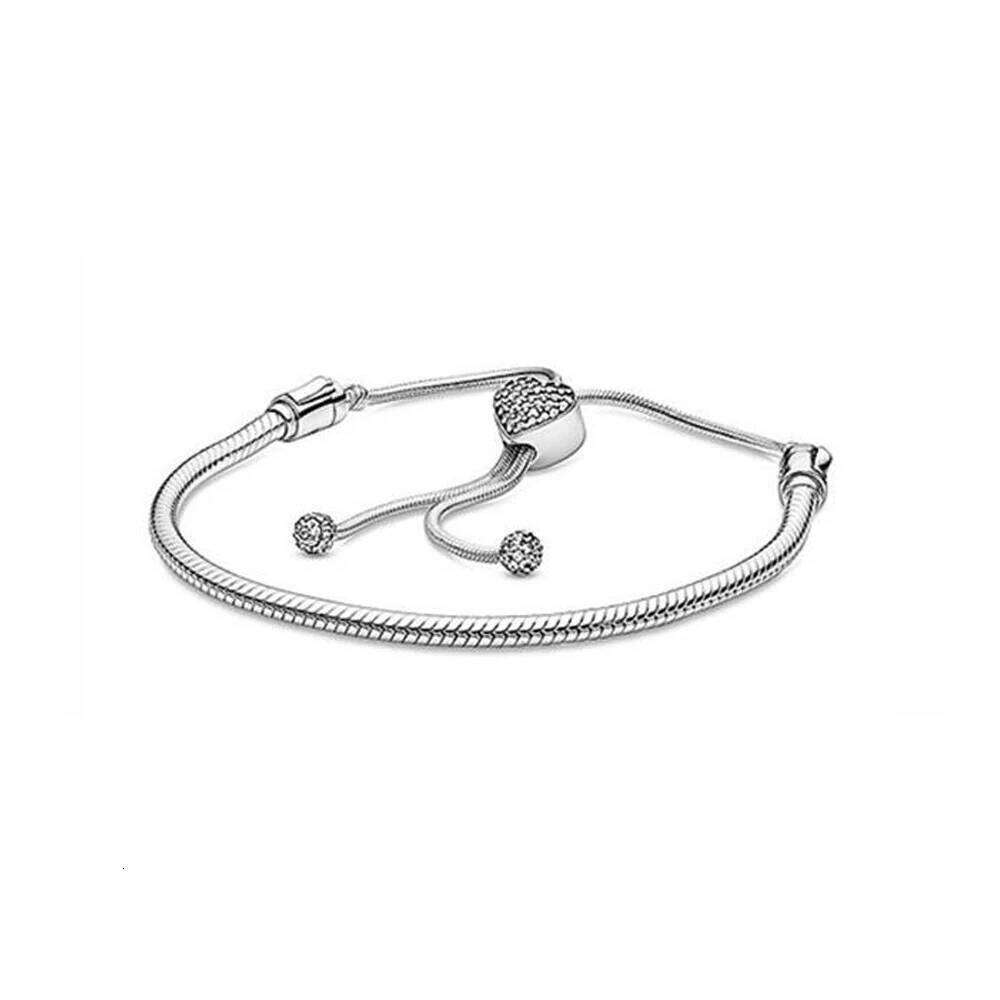 Popular Shining Five-Pointed Heart Snake Bone Bracelet Fit Original Charm DIY Bead Charms For Women Jewelry Making Fine H260202