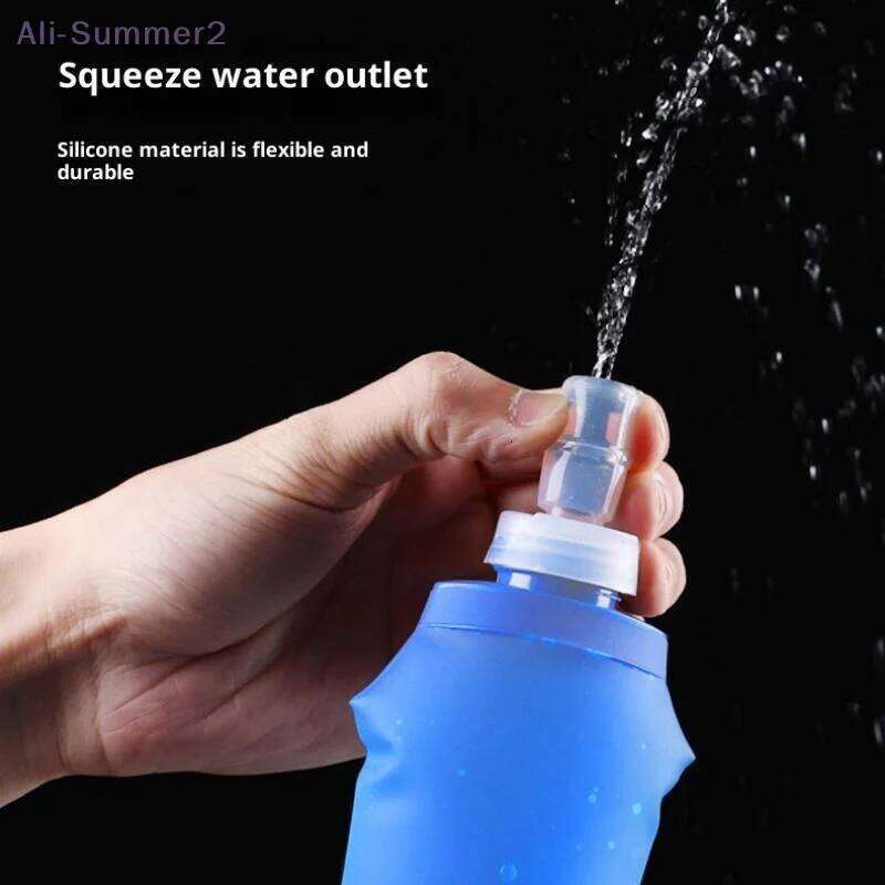 {MX} 500ml Portable Folding Bottle TPU Collapsible Soft Flask Outdoor Sport Hiking Camping Water Bladder Z260202
