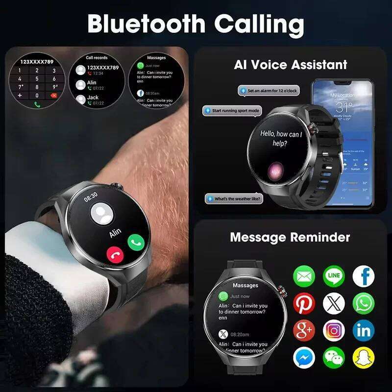 2025 New Originl G5 PlUS Smart Watch 1.75" HD AMOLED Screen GPS track Heart Rate BT Call Compass Smartwatch for Men 26W0202