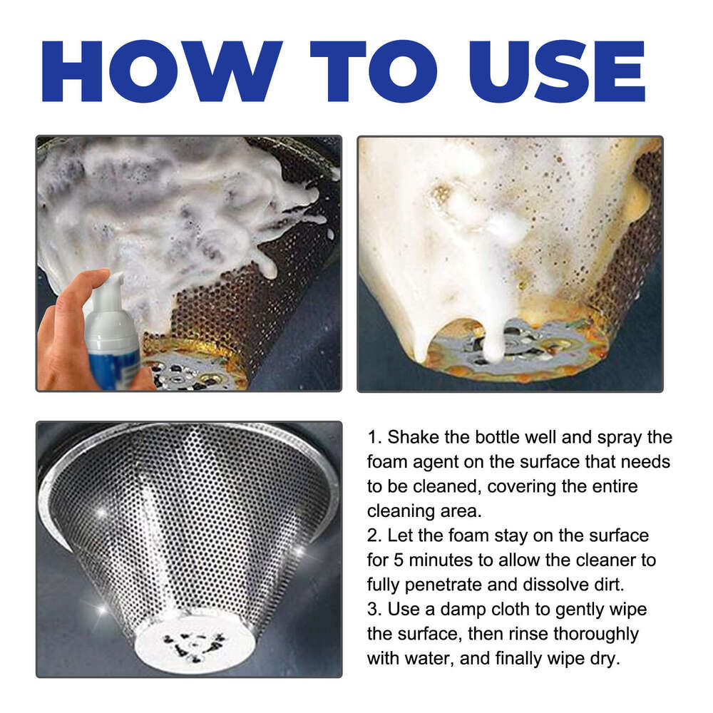 Jaysuing Cleaning Foam Stove Heavy Oil Cleaner Kitchen Utensils Stain Rust Remover S260202