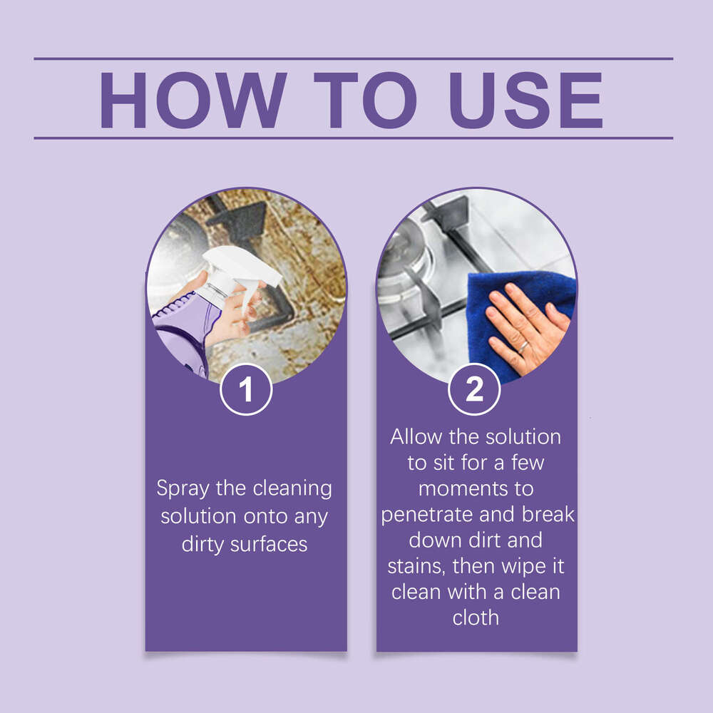 Jue Fish Remover Easy Cleaning Kitchen Stove Cookware Grease Stain Multi-effect Cleaner S260202