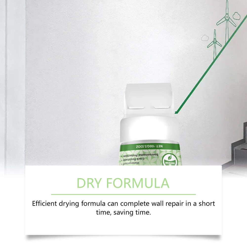 Repair Renovation White Paint Roller Brush Wall Crack Graffiti Cover S260202