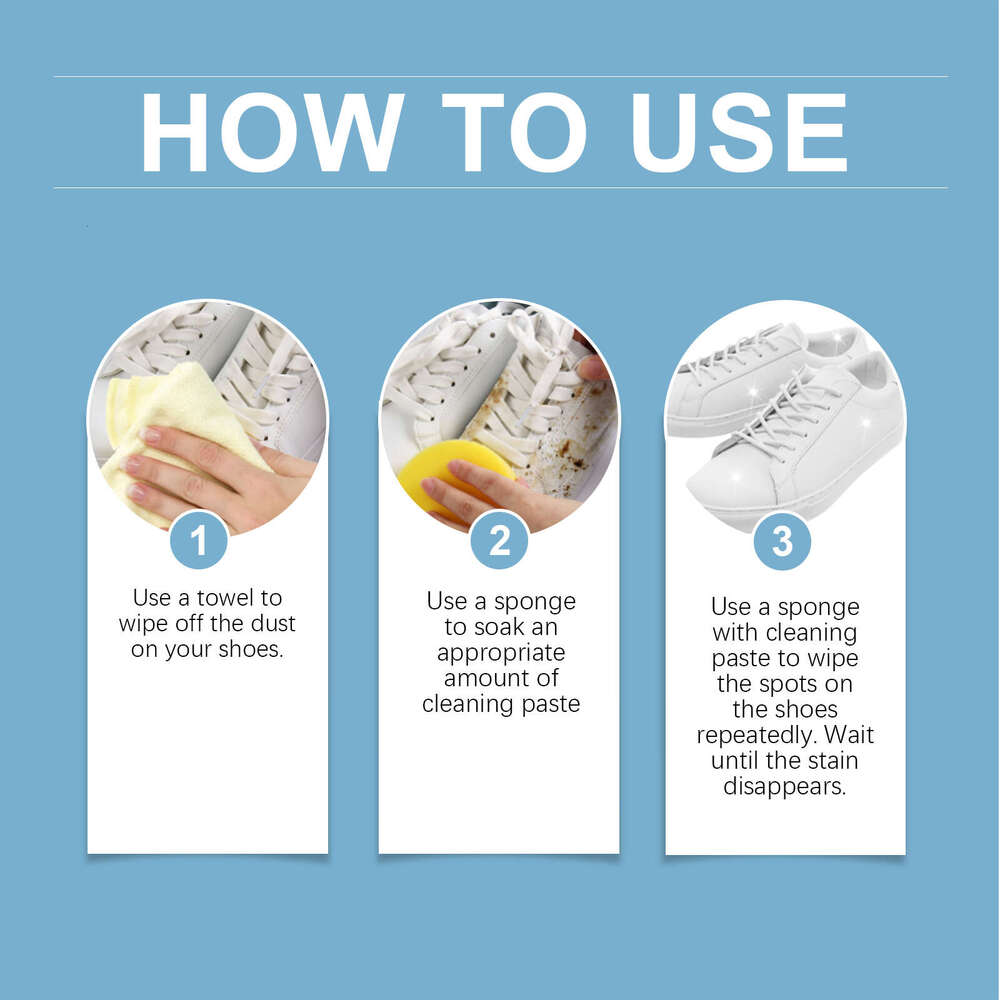 Jakehoe Multi-Functional White Shoes Sneakers No-Wash Shoe Surface Stain Removal Yellow Edge Cleaning Paste S260202