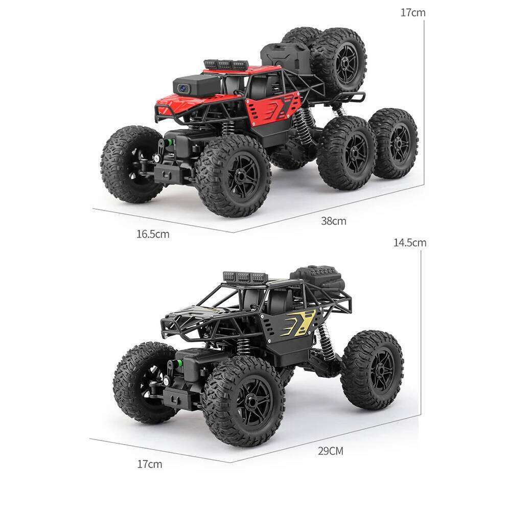 Big 4/6WDRC CAR with Led lights 2.4G Cross-country Climbing Spray Racing Remote Control Electric Car Fall Resistant Boy Toys Y260131
