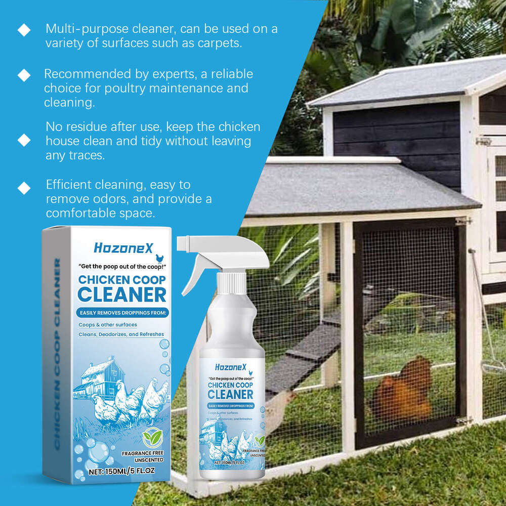 HozoneX Outdoor Deodorizer Cleaner Gentle Non-Irritating Freshens and Cleans Chicken Coop Environment S260202