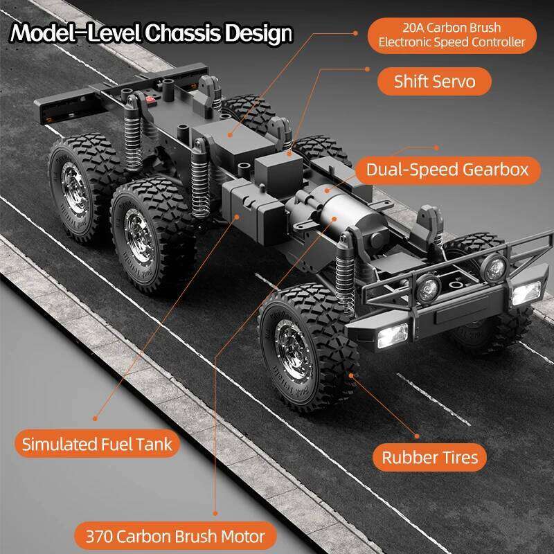 C8823 6WD RC Car 1/18 Off-road Remote Control Vehicle 2.4G High Speed Climbing Transport Rescue Crawler Model Toys for Children Y260131