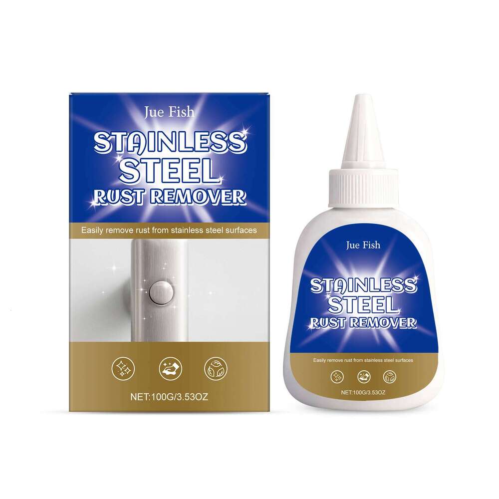 Fish Stainless Steel Cleaner Daily Household Cleaning Stain Removal Pot Bottom Black Grime Multi-Functional Rust Remover S260202