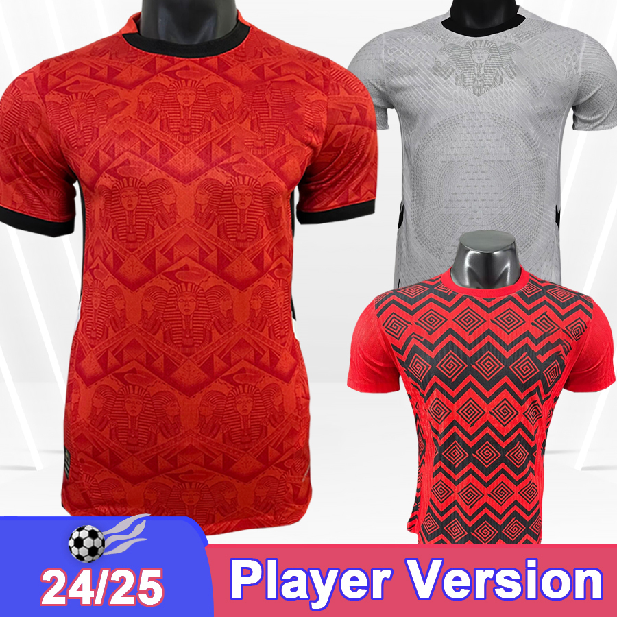 24 25 Egypt Mens Player Version Soccer Jerseys National Team MARMOUSH M.ELNENY HEGAZI TREZEGUET Home Away Special Edition Football Shirts Uniforms