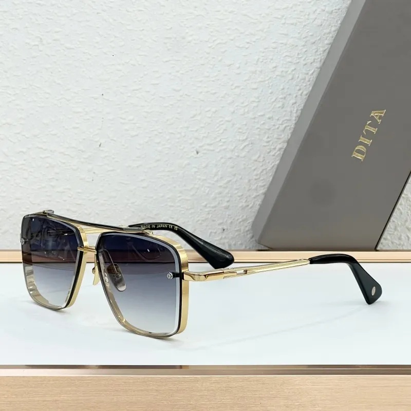 DITAes MACH SIX Sunglasses Top Quality For Men Women Retro Eyeglasses UV400 Outdoor Shades Acetate Frame Fashion Classic Lady Sun glasses With Box MACH 6 Size 62-12-130