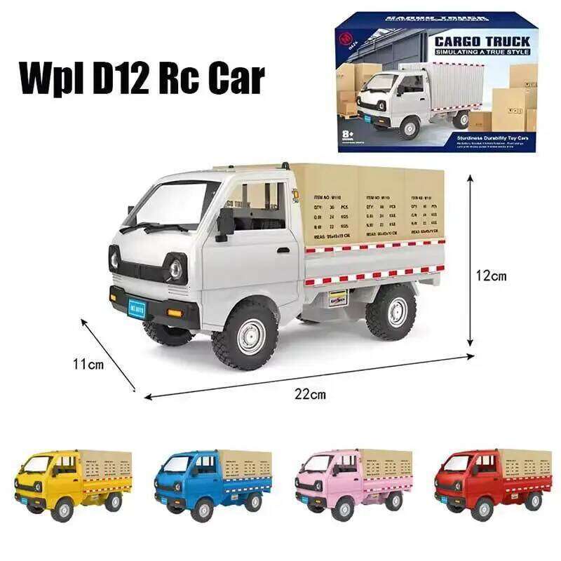 Wpl D12 Rc Car 1:10/1:16 Scale Electric Toy Model Simulation Drift Climbing Truck With Led Lights For Boys Christmas Gift Y260131