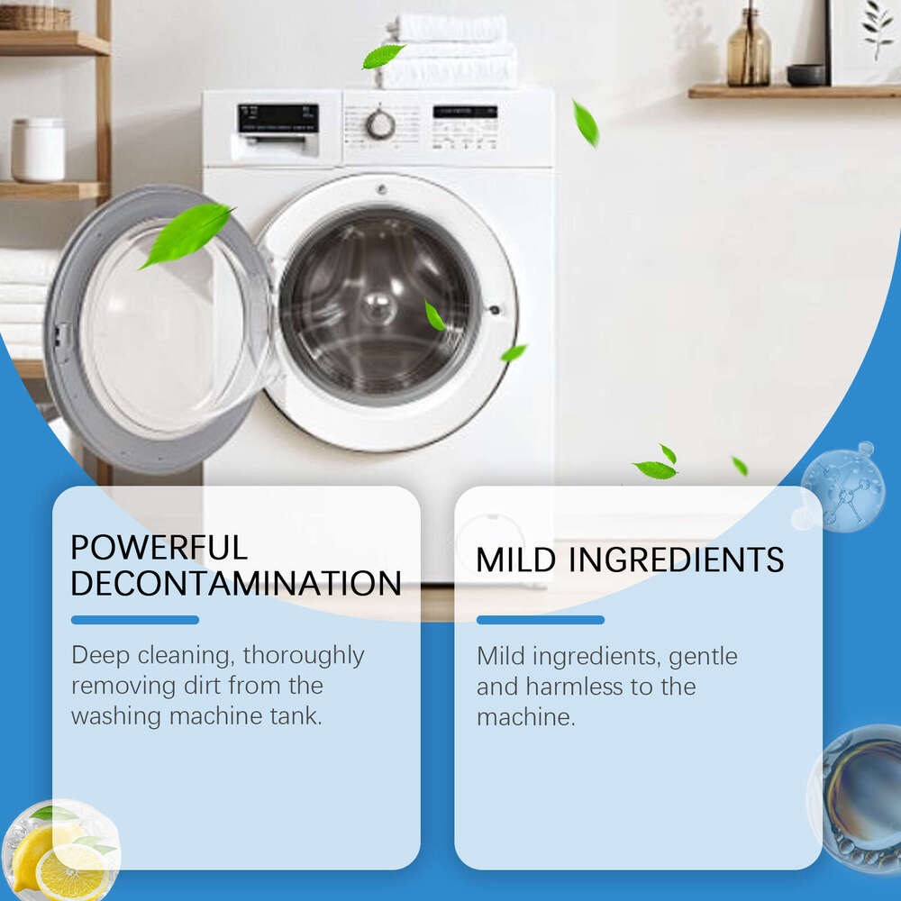 Jakehoe Washing Machine Powder Removes Dirt and Odors, Household Cleaning Freshener with Multiple Effects S260202