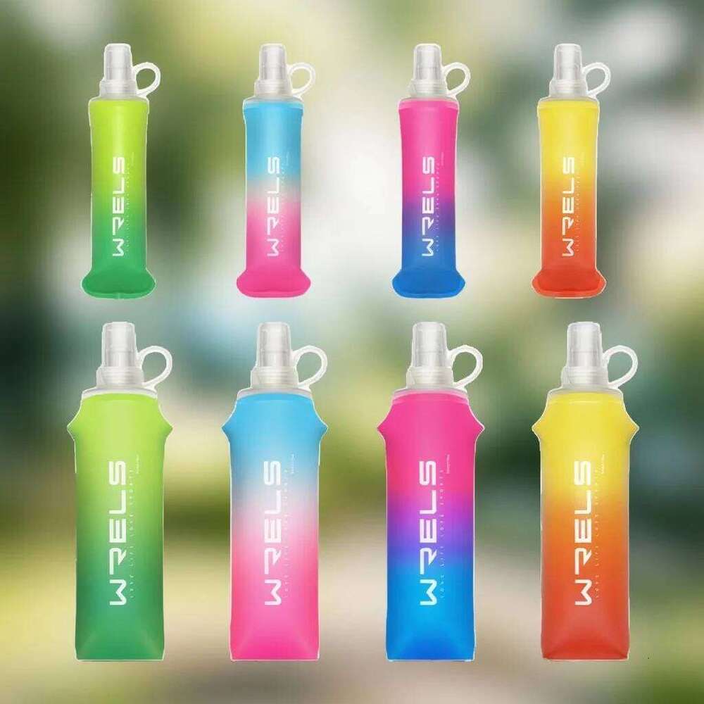 Portable TPU Folding Soft Flask Water Bottle for Running Hiking Cycling Fitness High Flow Sport Drink Bag Z260202