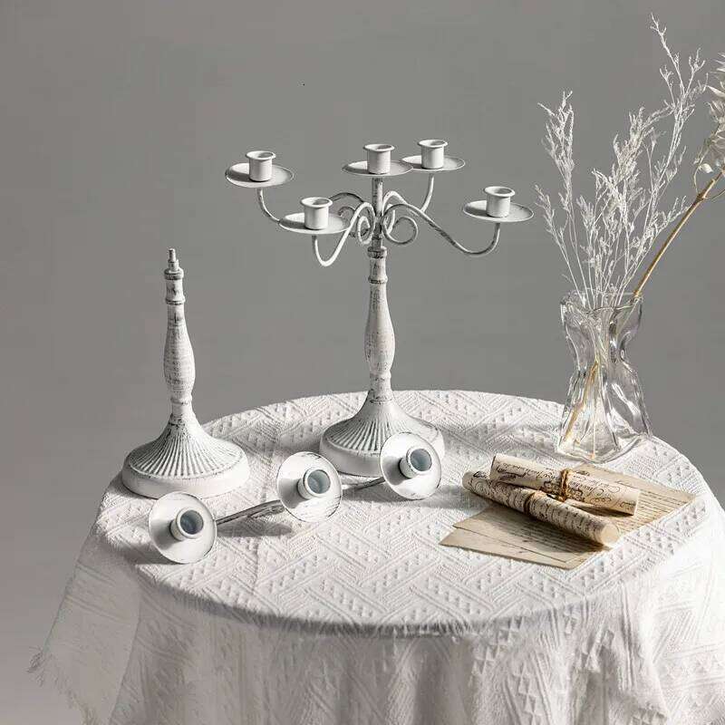 1/3/5 European Retro Candlestick Decoration Household Romantic Candlelight Dinner Wedding Shooting Props Y260131
