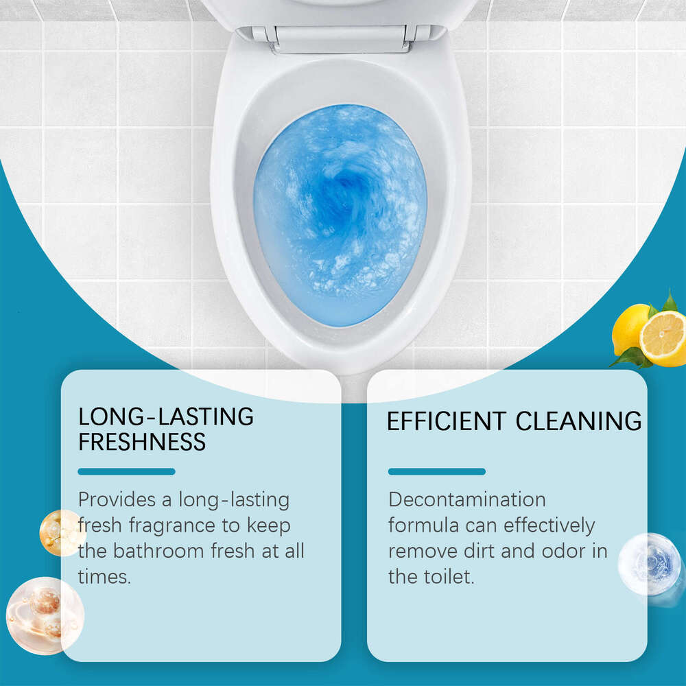 Jue-Fish Block Toilet Deodorizing Anti-Yellowing Cleaning Fresh Long-Lasting Household Cleaner S260202