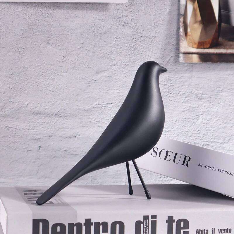 Nordic Style Minimalist Bird Sculpture, Office, Living Room, Bedroom Decoration Ornament, Resin Craft Artwork. Y260202