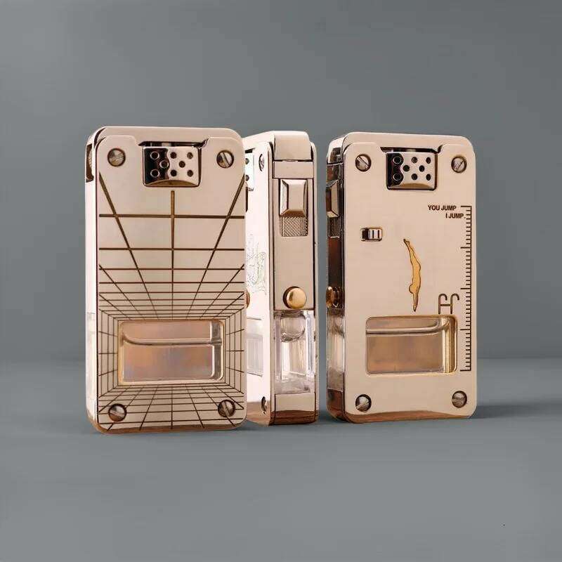 CHIEF 705 upgraded agave transparent chamber lighter, one-click ejection ignition, pump oil control safety lock W260202