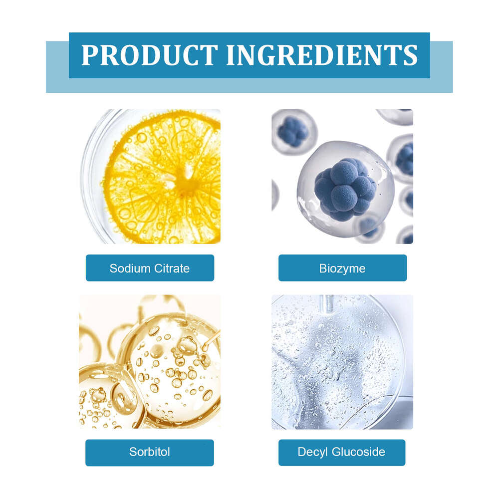 OUHOE Dirt Removal Heavy Oil Stains Odor Kitchen Household Dishwasher Cleaning Tablets S260202