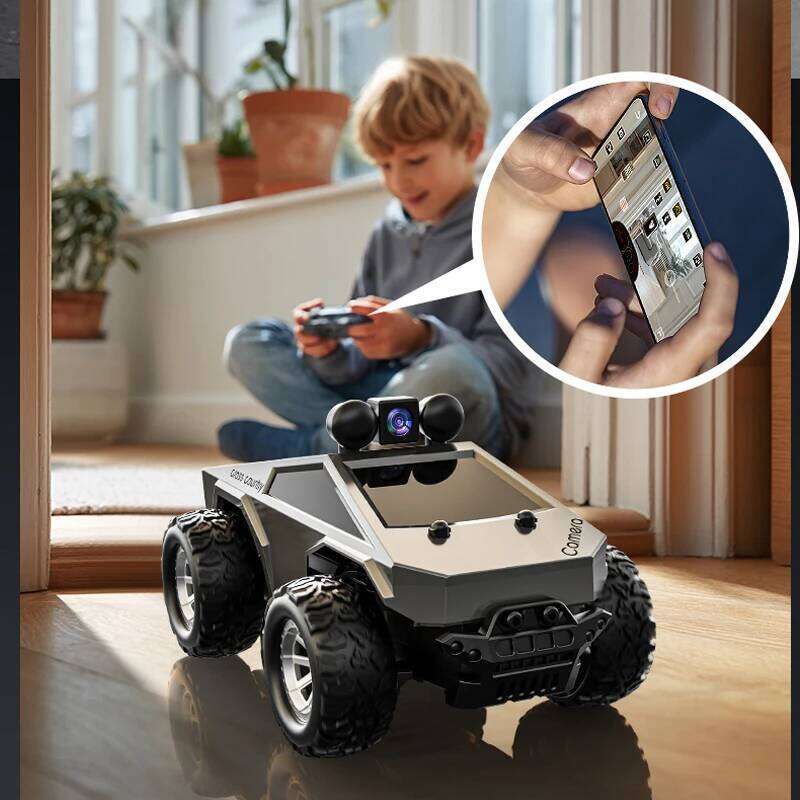 KF29 1:28 RC With Camera 2.4G APP High-Speed Racing For Tesla Truck Drift Remote Control Car Electric Kids Toy Y260131