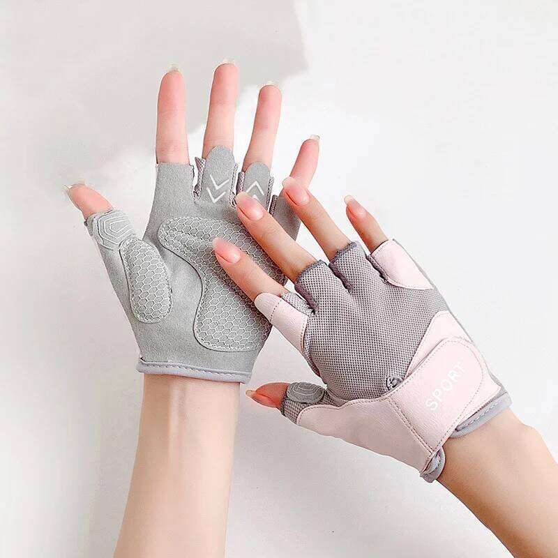 1 Pair Breathable Half-finger Anti-skid Quick Dry Fitness Gloves, Suitable For Road Cycling XJ260202