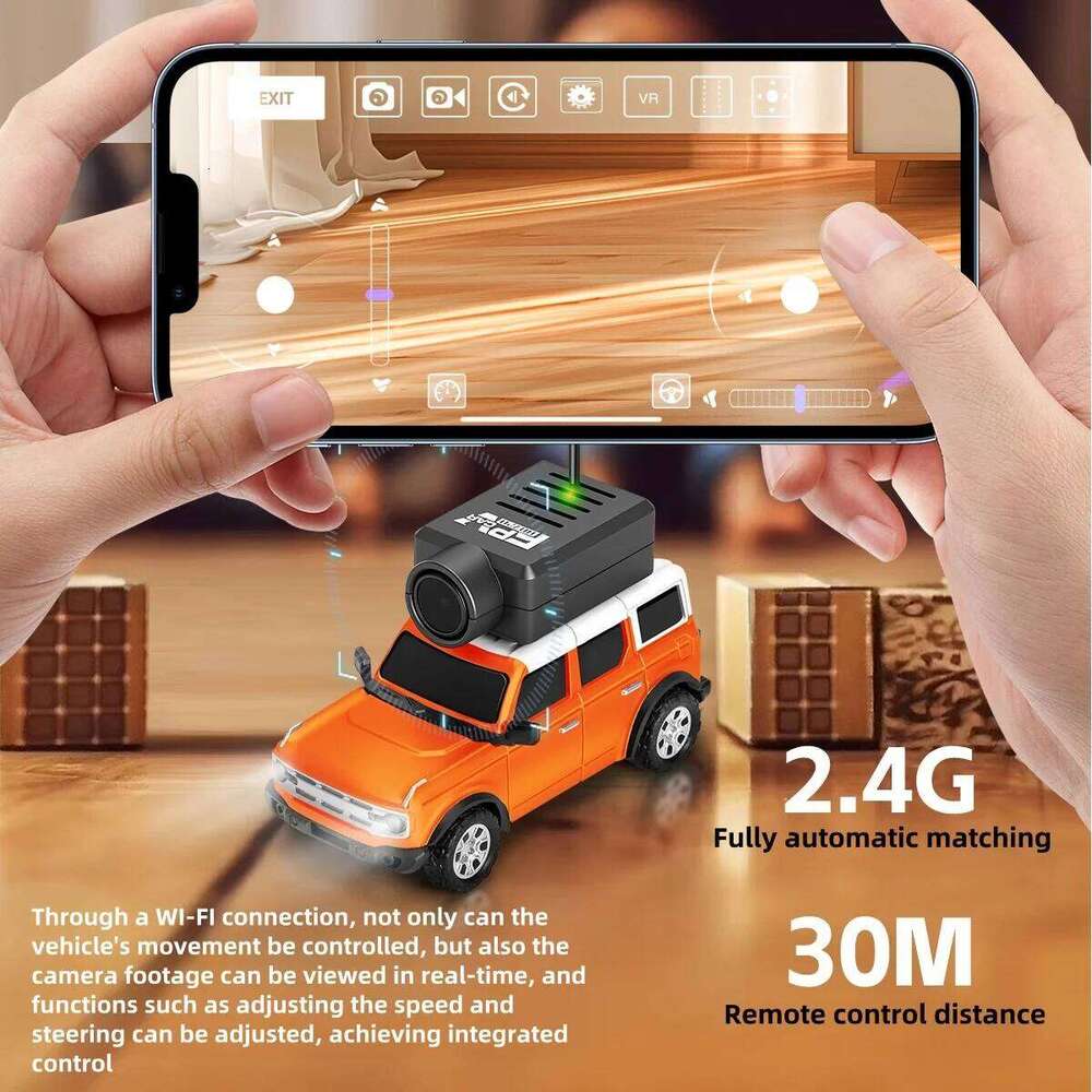 WLtoys 6405 6405-C New Remote Controlled Camera Car With FPV View 720P Video APP Control 2.4G WiFi, 1:64 Scale Y260131