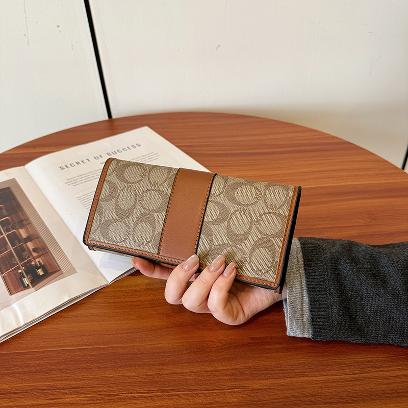 Temperament All Kinds Of Long Purse Women New Senior Sense Foreign Style Change Purse Simple Bag 2026s hot