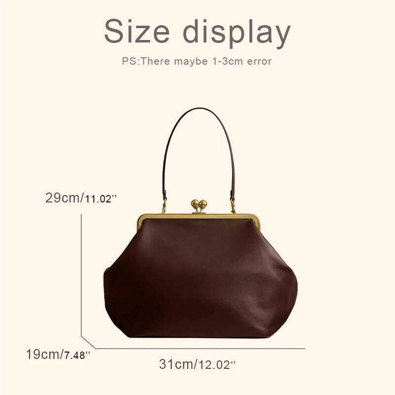 Large Capacity Kisslock Shell Clutch Clip Bags For Women Luxury Designer Handbags Purses 2026 In PU Lock Underarm Shoulder