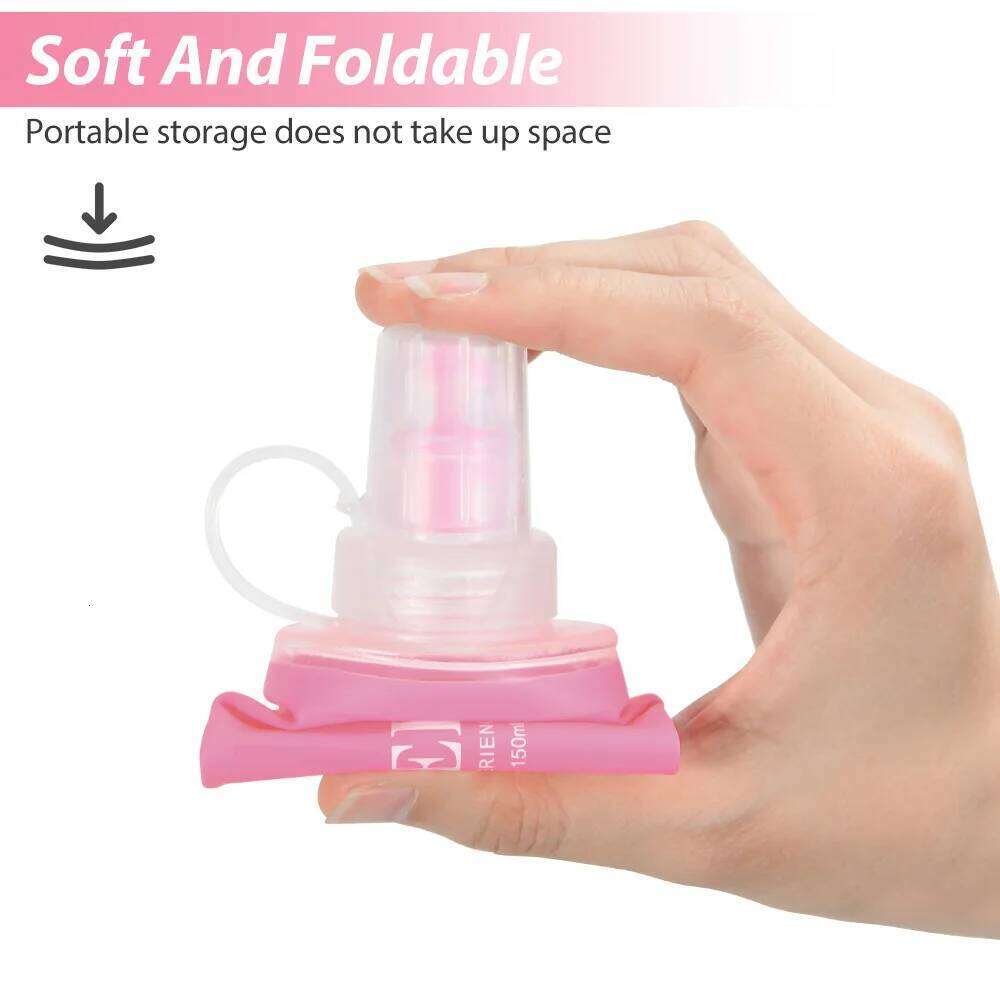 NEWBOLER 150/250/500ml TPU Collapsible Flask Outdoor Sport Hiking Camping Running Portable Soft Water Bottle Z260202