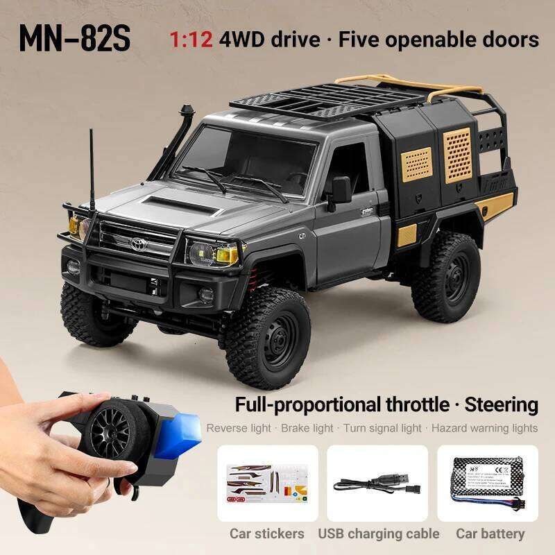 MN82S 1:12 RC Simulation LC79 Model 2.4G 4WD Remote Control Off-Road Pickup Truck Vehicle Car Toy Gift for Boys Adult Y260131