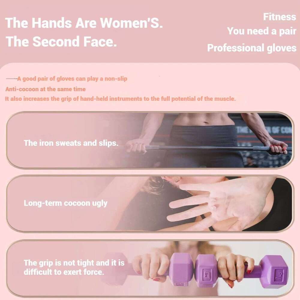 WOSWEIR-Women's Non-Slip Fitness Gloves for Yoga Training Sports Equipment Breathable Thin Half Finger Silicone Shock Absorption XJ260202