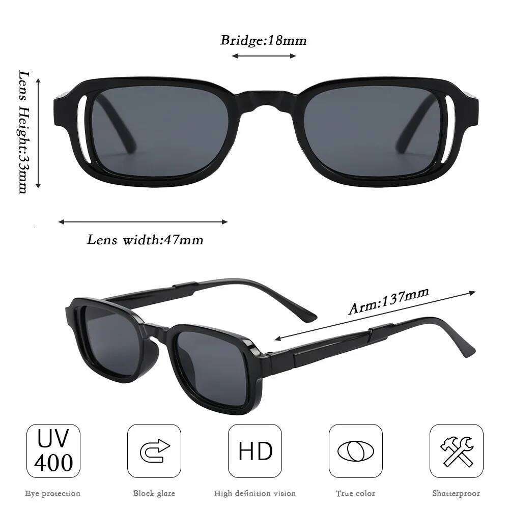 Luxurious Rectangle Sunglasses Women Oval Vintage Brand Designer Square Sun Glasses UV400 Men Shades Female Eyewear Anti-glare H260202