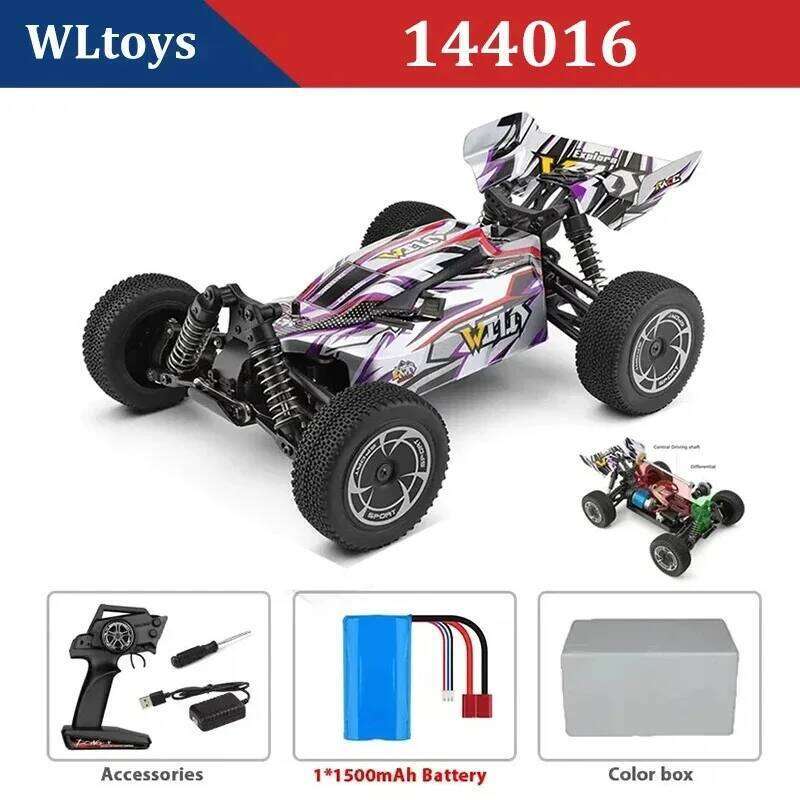WLtoys 75km/h 144010 144001 2.4G Wireless Four-wheel Drive High-speed Off-road Remote-controlled Drifting Toy - A Gift for Boys Y260131