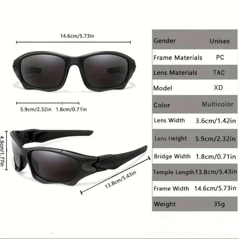 Men's Fashion New Trend Sports Neutral Outdoor Windproof Ultraviolet Glasses UV400 Driving Riding Sunglasses H260202