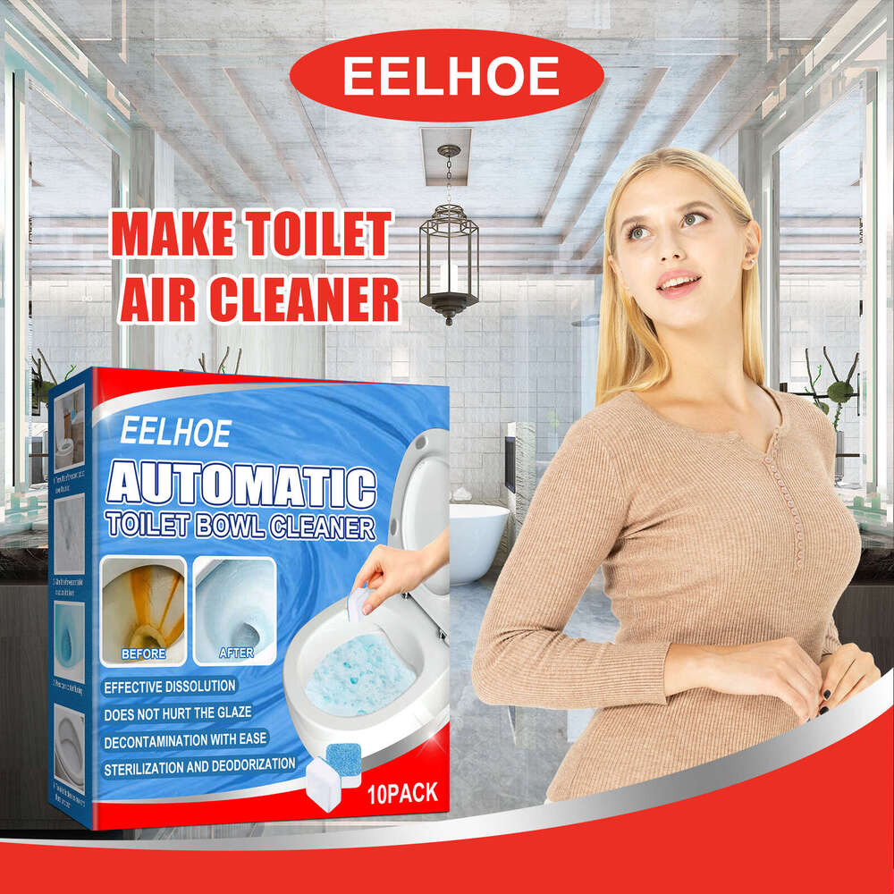 EELHOE Toilet Cleaner Deodorizing Descaling Urine Cleaning Effervescent Tablets Sink Stain Remover Fresh Scent S260202