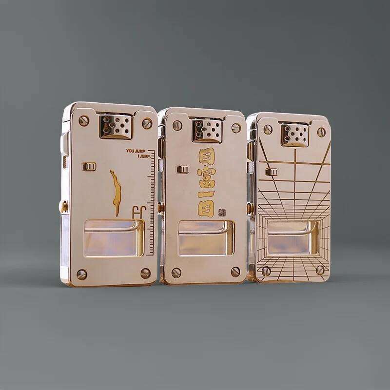 CHIEF 705 upgraded agave transparent chamber lighter, one-click ejection ignition, pump oil control safety lock W260202