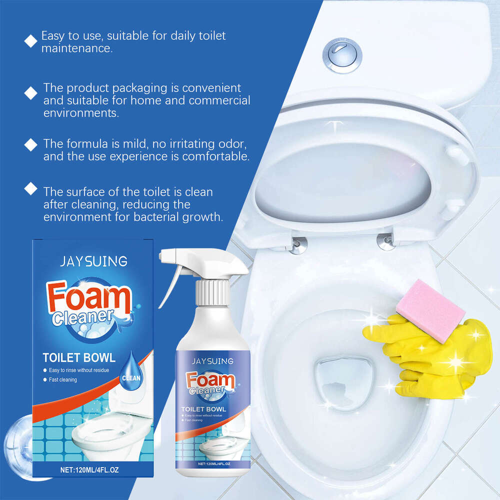 Jaysuing Foam Toilet Bowl Cleaner Deodorizer Household Stain Remover for Bathroom S260202