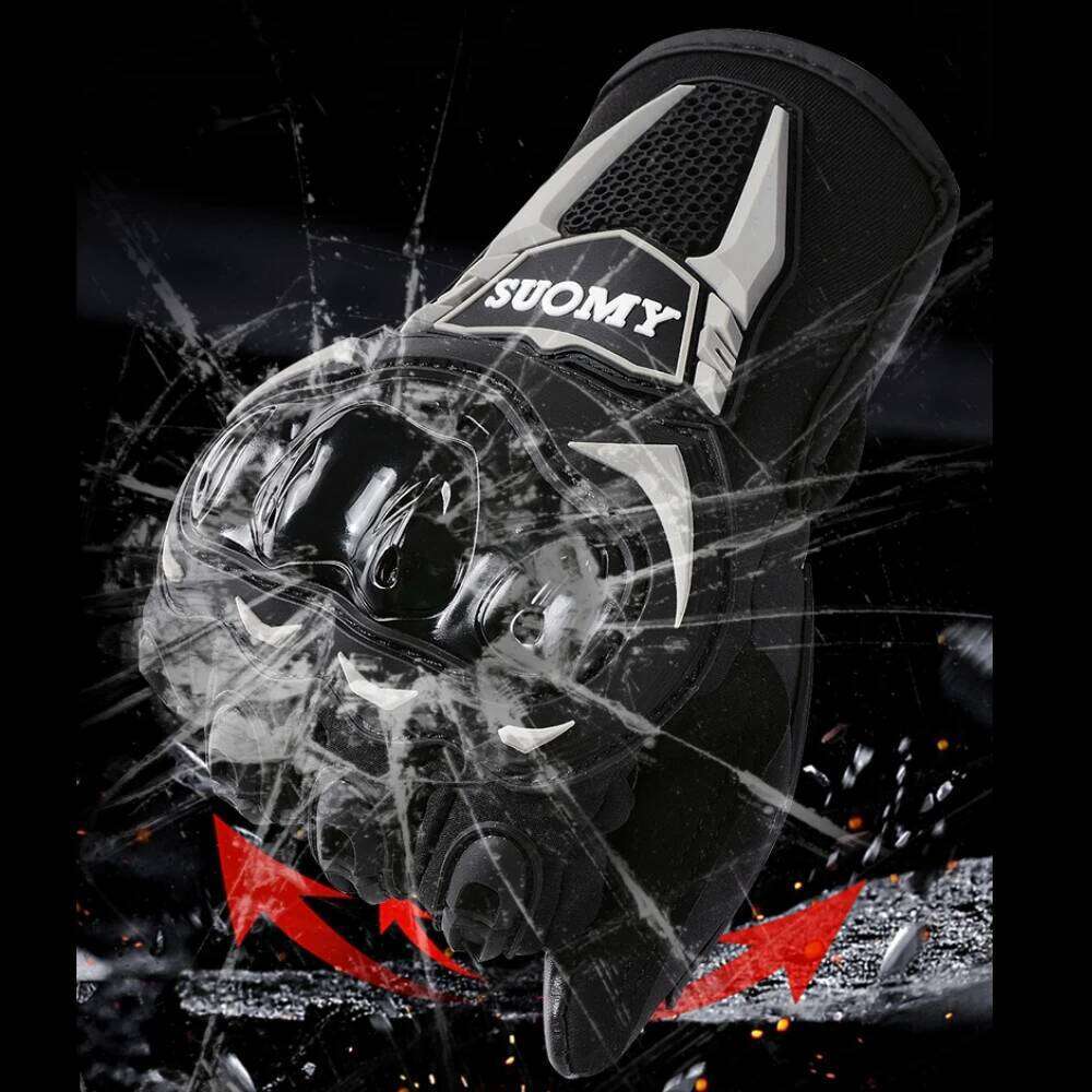 Winter Thin Motorcycle Gloves Men Women Touch Screen Motocross Riding Biker Glove for Cycling Black/Red M-XXL XJ260202