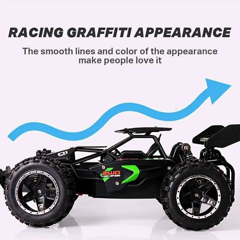 1:18 2.4G Remote Control 15km/H High Speed Rc Rubber Tires 3063R RC Racing Toys Vehicle Toy Car for Boys Kid Gift Y260131