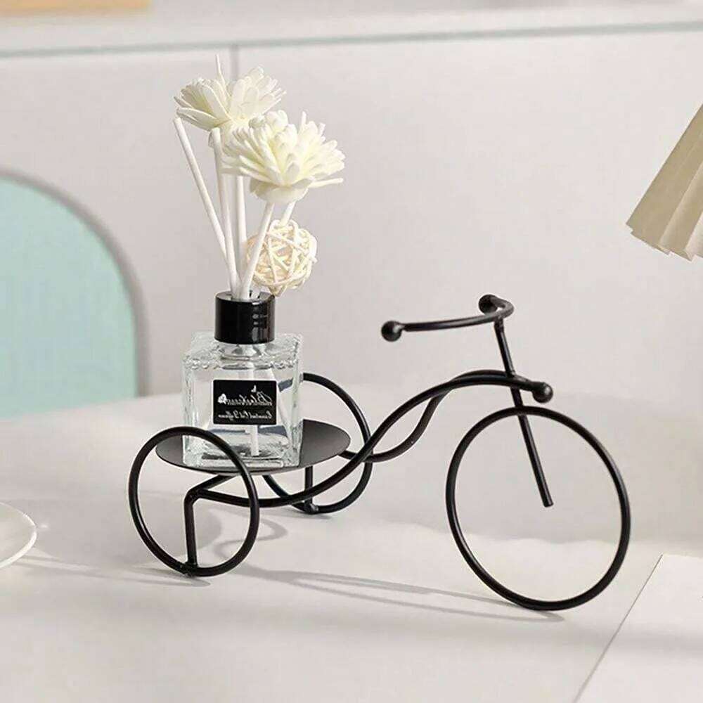 Modern Bicycle Statues Iron Creative Bicycler Aromatherapy Rack For Home Office Living Room Dining Table Decoration Y260202
