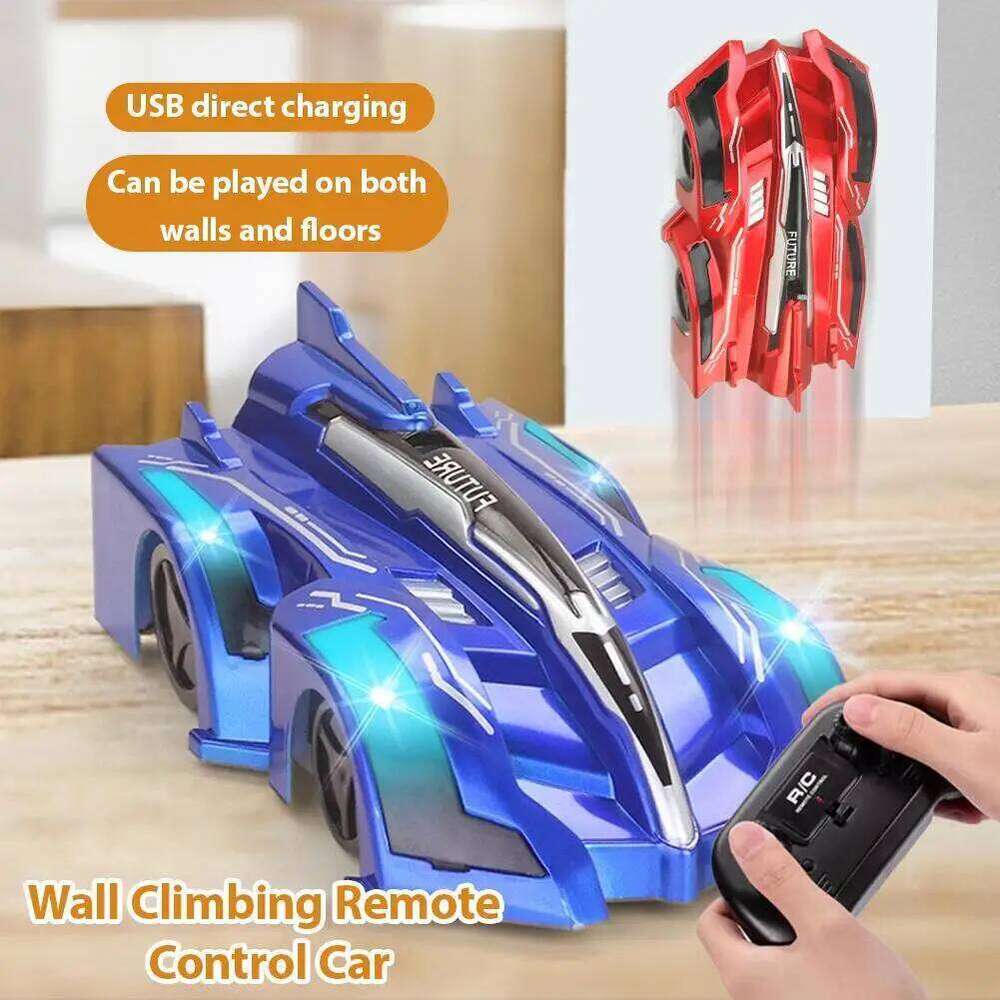Wall Car Children Climbing Remote Control Racing Toy Cars Little Boy Gifts Rechargeable Y260131
