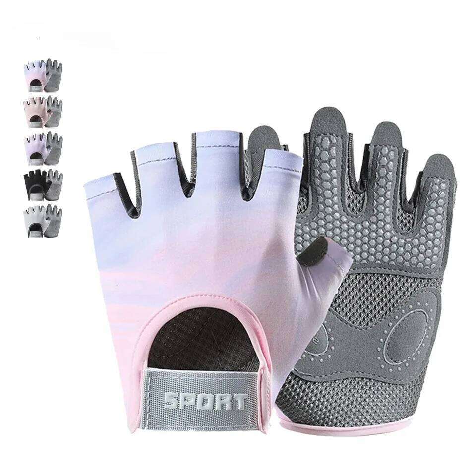 1Pair Outdoor Sports Breathable Anti-slip Wear-resistan For Men Women Cycling Gloves Half Finger Equipment Fitting XJ260202