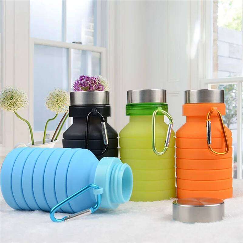 Y49A-550ML Foldable Collapsible Telescopic Folding Cup Sports Travel Mug Outdoor Water Cups Red Z260202